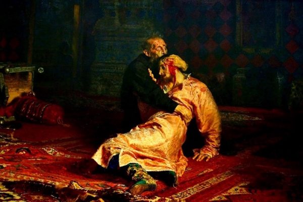 Ivan-Terrible-con-el-hijo-600x400 El zar Iván el Terrible, vida y muerte ante un tablero de ajedrez