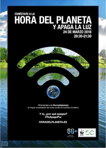 La-hora-del-planeta-cartel España se suma a “La hora del planeta” por el cambio climático.