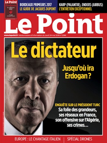 Le-Point-dictador Erdogan dictador: una portada de Le Point escándalo en Francia