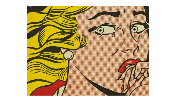 Lichtenstein-Crying-girl-1963. El arte gráfico de Roy Lichenstein