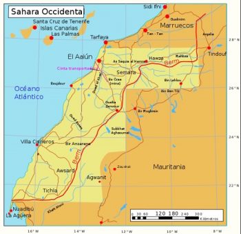 Mapa-Sahara-Occidental-350x340 El Sahara Occidental y las elecciones en España