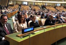 María Fernanda Espinoza al frente de la Delegación de Ecuador ante la ONU