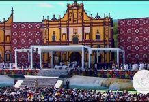 Misa del papa Francisco en San Cristóbal de las Casas, México