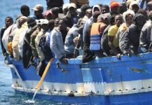 Migrantes africanos en el Mediterráneo