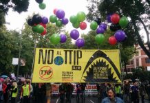 Manifestación en Madrid de rechazo al TTIP