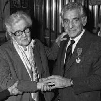 Nadia-Boulanger-con-Leonard-Bernstein Conversaciones con Nadia Boulanger para escuchar mejor la música