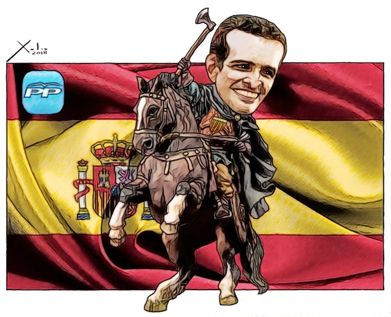 Pablo-Casado-por-Xulio-Formoso De bárbaros y balbuceos, en el preámbulo de la campaña electoral en España