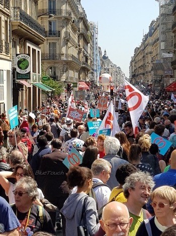 Paris-contra-Macron-5MAY2018-la-calle Francia insumisa: una oposición que se opone