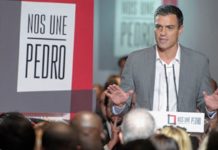 Pedro Sánchez en el acto "Pedro nos une" para presentar el programa electoral del PSOE para el 20D