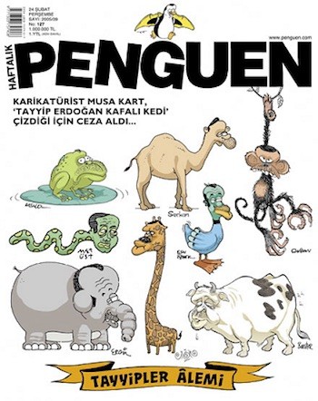 Penguen-portada-2005 Una caricatura crítica con el presidente, motivo de una denuncia en Turquía