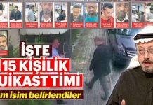 Portada del diario Sabah turco en la que se ven identificados los 15 sospechosos