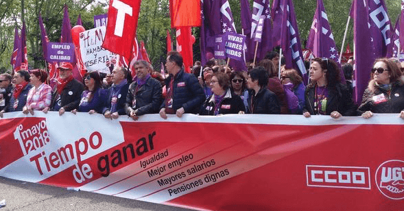 Reivindicaciones-primero-mayo Primero de mayo: Mujeres, jóvenes y pensionistas, los más apoyados