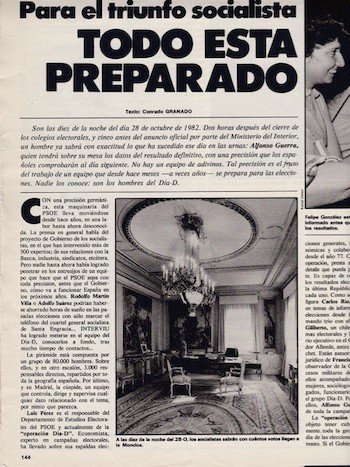 Triunfo-socialista-1982 En el adiós a Interviu: fue un placer colaborar