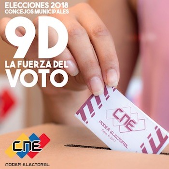 Venezuela-municipales-2018-9D-CNE ¡Sufragar y otros casos del lenguaje electoral! 