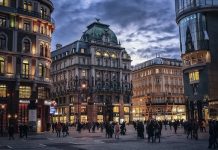 Viena calles noche