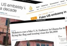 Repercusión mediática de la falsa oficina diplomática de EEUU en Accra.