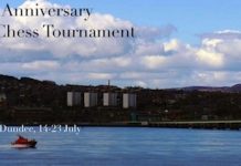 Cartel del 150 torneo Dundee Granmaster Chess