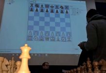 Apertura de un torneo de ajedrez en Italia