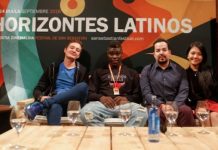 Arango con los protagonistas de X500 en Horizontes Latinos de Donosa 2016