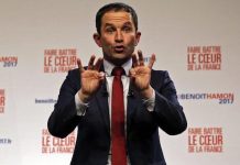 Benoit Hamon en las primarias socialistas de 2017