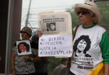 Protestas por la impunidad en el asesinato de Berta Cáceres