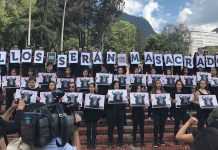 Protestas antitaurinas en Bogotá