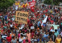 Protestas de los trabajadores en Brasil el 28 de abril de 2017