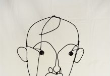 Alexander Calder: Portrait of Joan Miró/ Retrato de Joan Miró, c. 1930. Alambre de acero, 29 x 27 cm. Colección Particular en depósito temporal © Calder Foundation, New York/represented by Visual Entidad de gestión de Artistas Plásticos (VEGAP), Madrid, Spain, 2016.