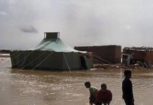 Campamentos saharauis inundados por las tormentas en octubre de 2015