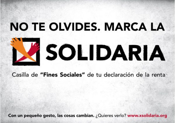 campana-solidaria_EDIIMA20140402_0744_5-600x423 ONGs denuncian la App Renta 2017 porque no permite marcar la X-Solidaria