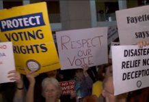 Protestas ciudadanas contra la mayoría republicana de Carolina del Norte