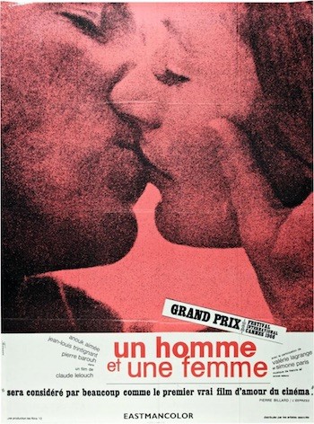cartel-de-Un-hombre-y-una-mujer-1966 Claude Lelouch rueda la tercera fase de "Un hombre y una mujer"