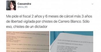 Cassandra Vera explica su situación en un tuit