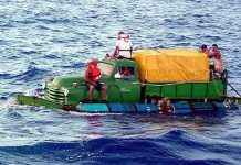 Balseros cubanos intentan llegar a territorio de los EEUU en embarcaciones improvisadas: