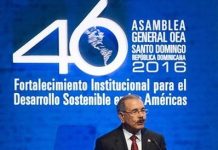 Danilo Medina en la apertura de la 46 Asamblea General de la OEA