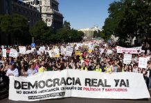 Manifestaciones de indignados del movimiento 15M en Madrid