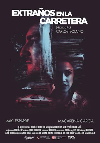 extraños-se-matan-cartel “Extraños en la carretera”, un corto que aspira a ganar un Goya