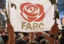 Pancarta del partido político de las FARC- @ ANDES/Semana35