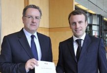 Richard Ferrand con Emmanuel Macron