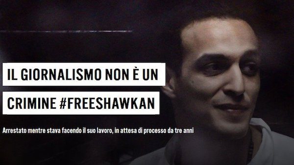 freeshawkan-italia-600x337 Egipto: El juicio contra el fotoperiodista Shawkan cumple dos años