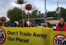 Greenpeace: movilización contra el TISA en Ginebra
