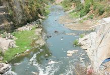 Cauces de agua degradados en Guatemala