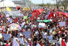 "Grito de los Excluidos”, fue el lema de una manifestación el 7 de septiembre en la Explanada de los Ministerios de la capital