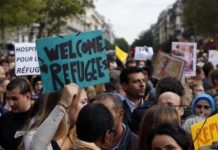 Francia: manifestaciones de apoyo a los refugiados que legan a Europa