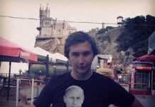 Foto de Karjakin que subió a Instagram de apoyo a Putin tras la anexión de Crimea.