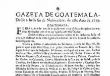 La Gaceta de Guatemala, 1729