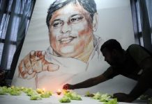 El asesinato en 2009 del destacado periodista Lasantha Wickrematunge causó conmoción en los medios de comunicación de Sri Lanka. Crédito: Amantha Perera/IPS
