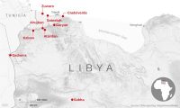 Localizaciones de mercados de esclavos en Libia. @CNN