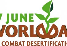 Logo de la UNCCD para el Día Mundial contra la Desertificación