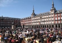 Madrid. Plaza Mayor, terrazas